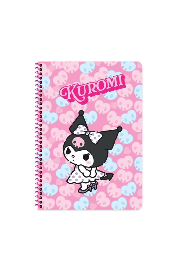 A4 80 Yp Lined Spr. Cardboard Cover Notebook - Pink