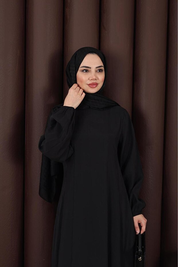 فستان صيفي من قماش المودال بقصة A-line
