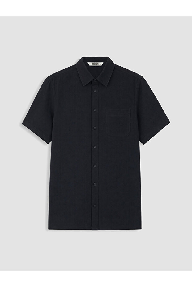 Black Regular Fit Men's Shirt