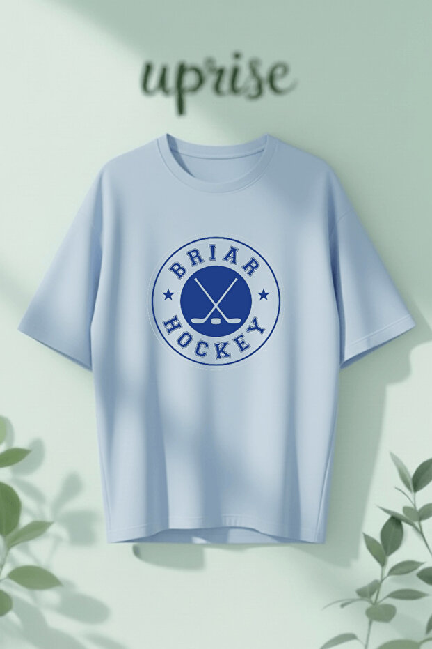 Off Campus Briar Hockey Printed Cotton Oversize T-Shirt