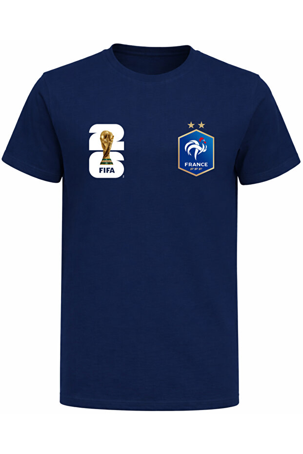 France National Team Logo 2026 World Cup Printed Cotton T-Shirt
