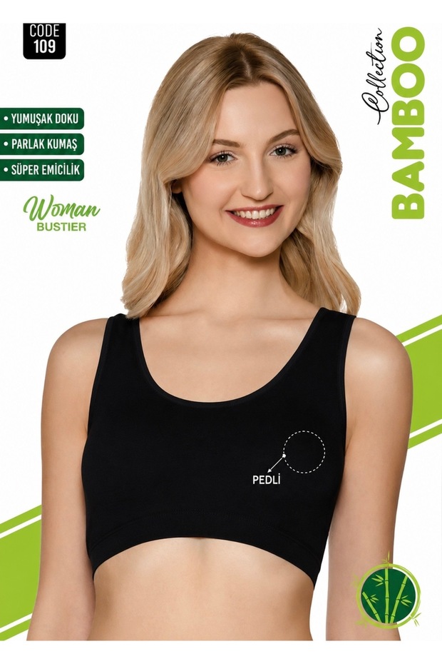 Bamboo Thick Strap Padded Bustier