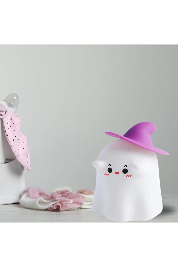 Ghostess Silicone Night Light Wizard Theme, 30-Minute Auto Shutoff, Rechargeable, Baby Night Light, Motion Sensor, Portable LED Light, Star Projector, Moon Lamp, Cute Bedroom Decor