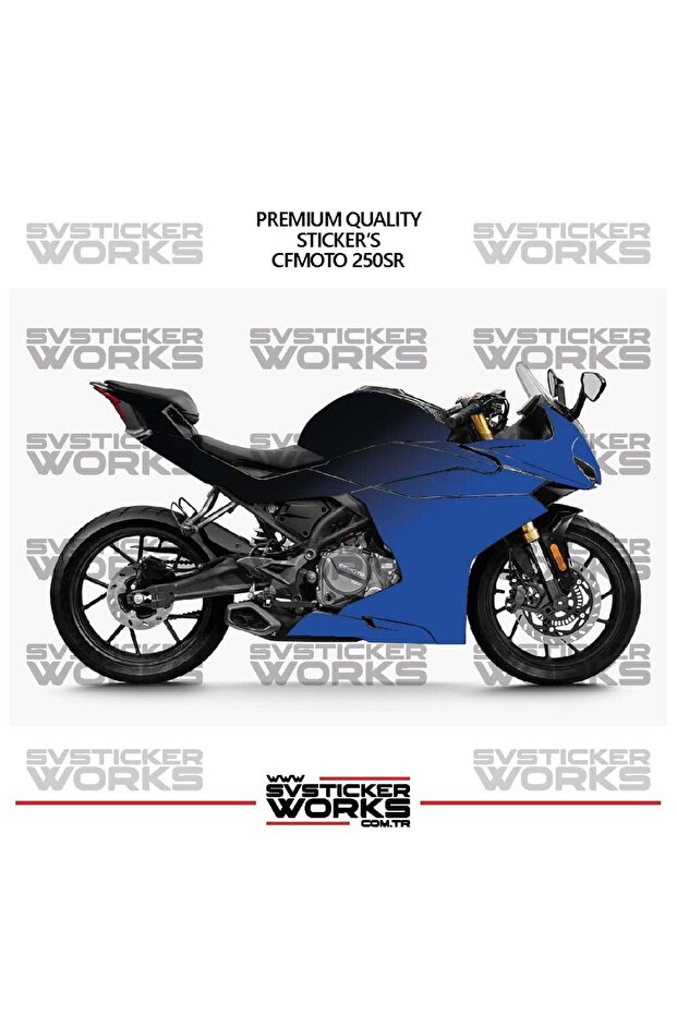 ملصق طلاء CFMOTO 250SR ثنائي اللون، طقم جاهز لطلاء المحرك، عالي الجودة