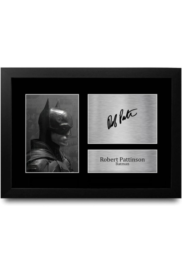 FR A4 Robert Pattinson The Batman Gifts Printed Signed Autograph Picture for Movie Memorabilia Fans - A4 Framed