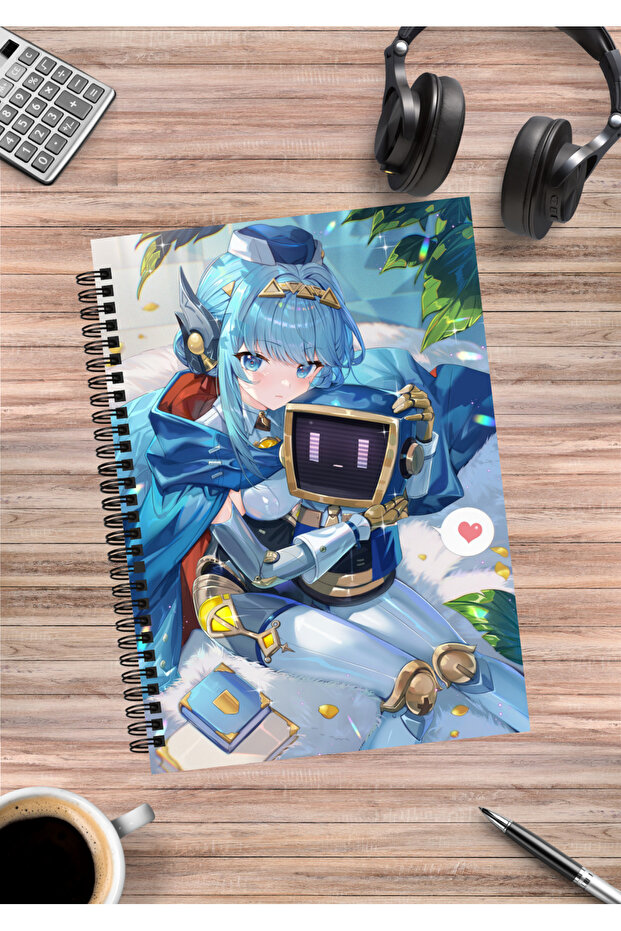 Genshin Impact Anime Spiral Notebook A5 (50 Sheets)