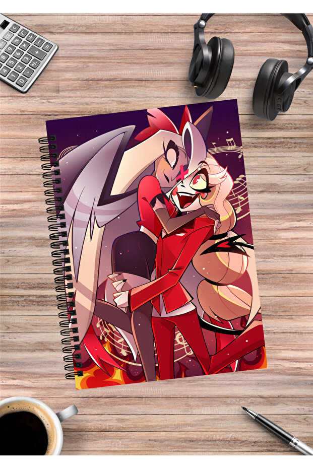 Hazbin Hotel Anime Spiral Notebook A5 (50 Sheets)