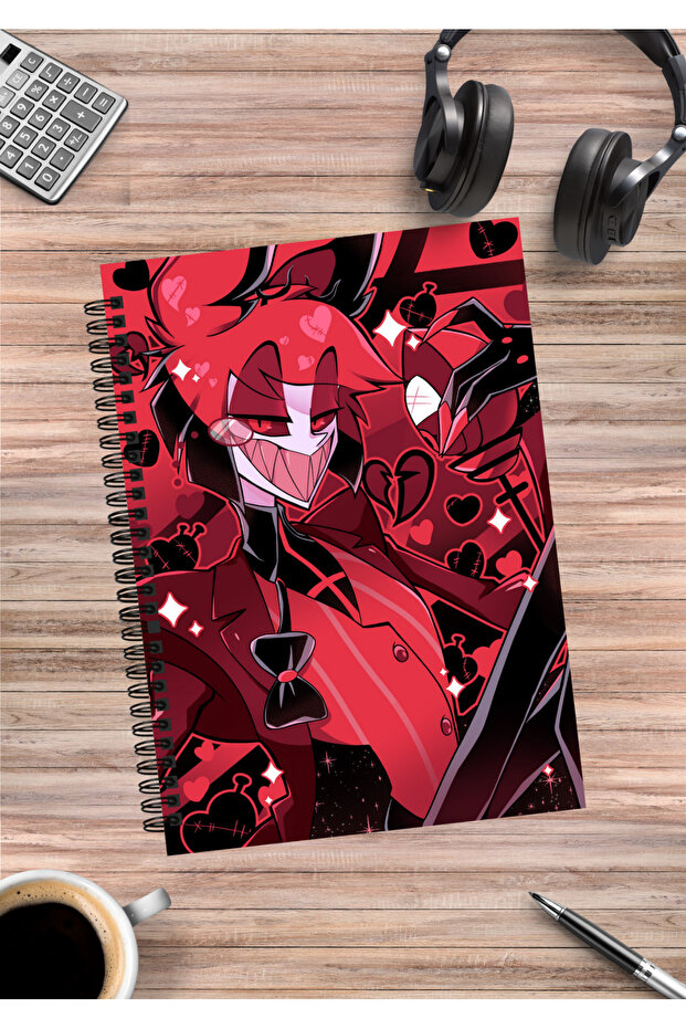 Hazbin Hotel Anime Spiral Notebook A5 (50 Sheets)