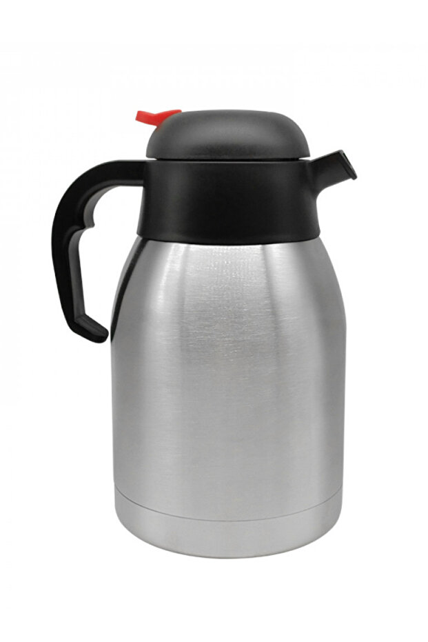 2 Liter Double Layer Stainless Steel Thermos Black (Tea Coffee Picnic Camping Outdoor Office Hotel Cafe School)