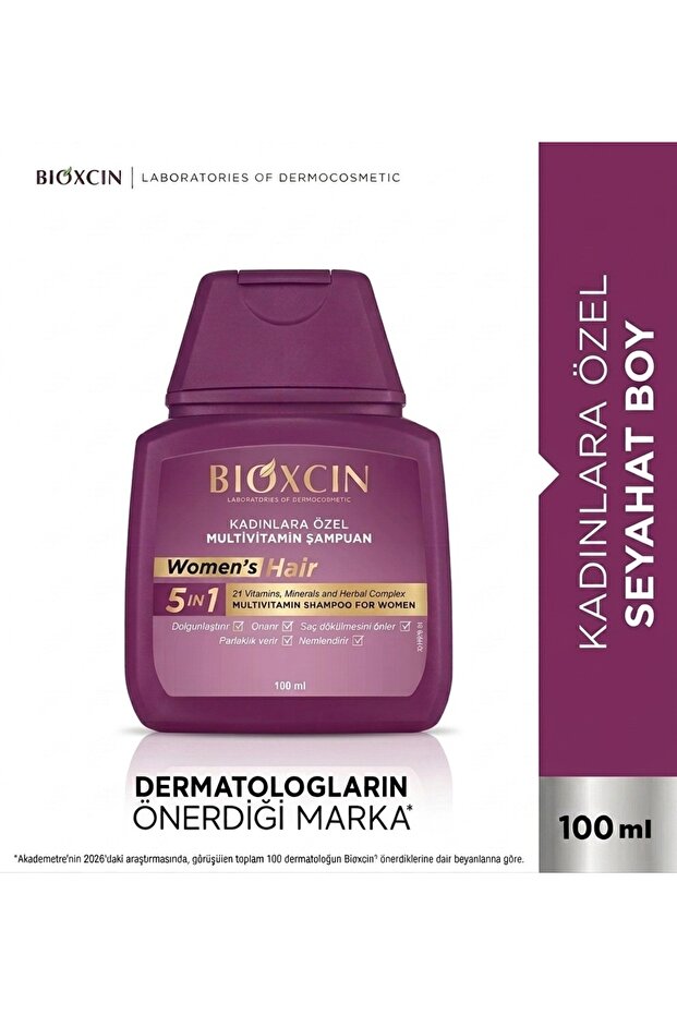 Womens Hair Multivitamin Shampoo 100 ml Travel Size