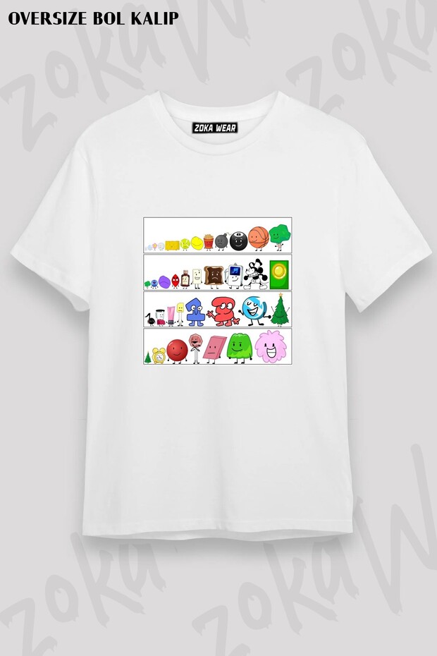 Unisex Loose Fit Bfdi V4 Printed T-Shirt