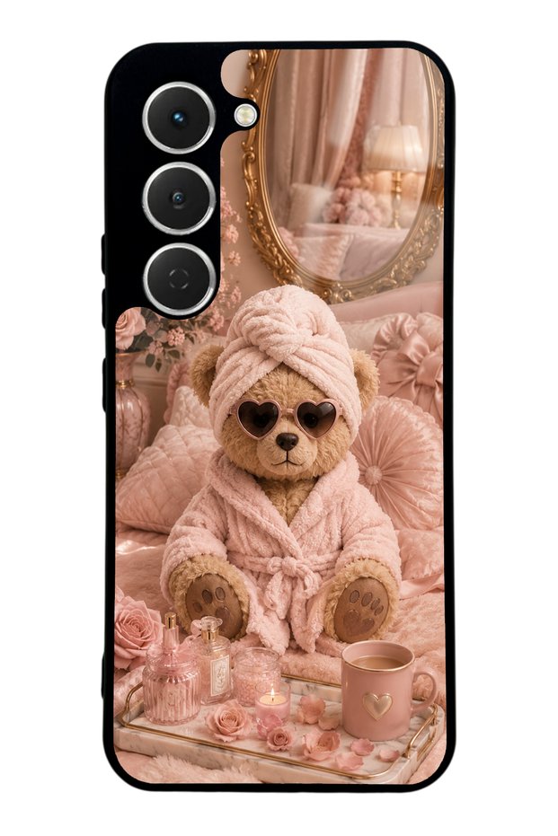 Tecno Spark 40 Pro Pink Teddy Spa Design Glossy Phone Case