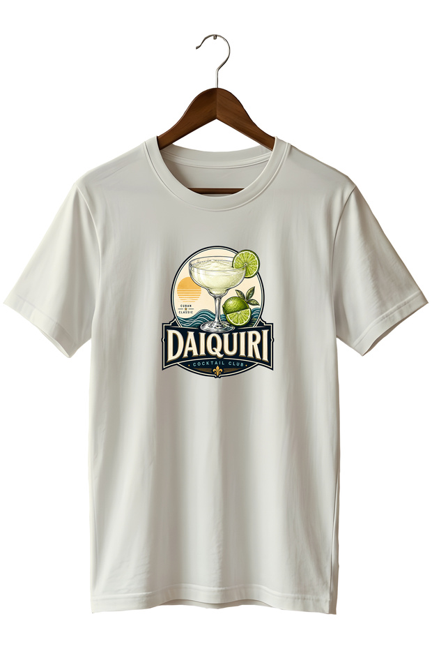 Daiquiri Cocktail Club Unisex Cocktail Printed Regular Fit Crew Neck T-Shirt