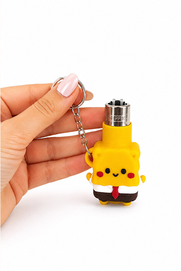 Figured Lighter Keychain Lighter Case Decorative Lighter with Character Design
