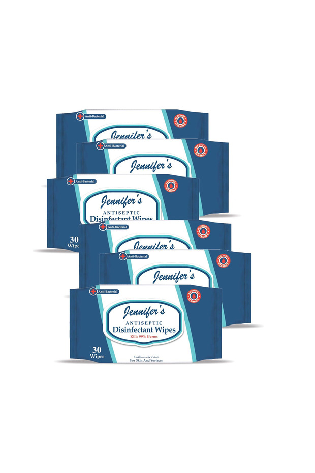 Antiseptic Disinfectant Wipes, 6 X 30S