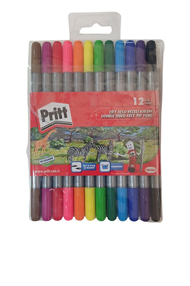 Double-Ended Felt-Tip Pen 12 Li