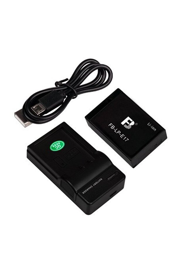 بطارية كاميرا FB Fengbiao Canon LP-E17 لكاميرات EOS M3 M5 M6 760D 750D 800D 77D 200D مع شاحن USB محمول