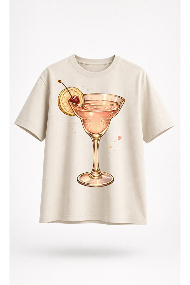 Pink Martini Cherry Coupe Printed Women's T-Shirt