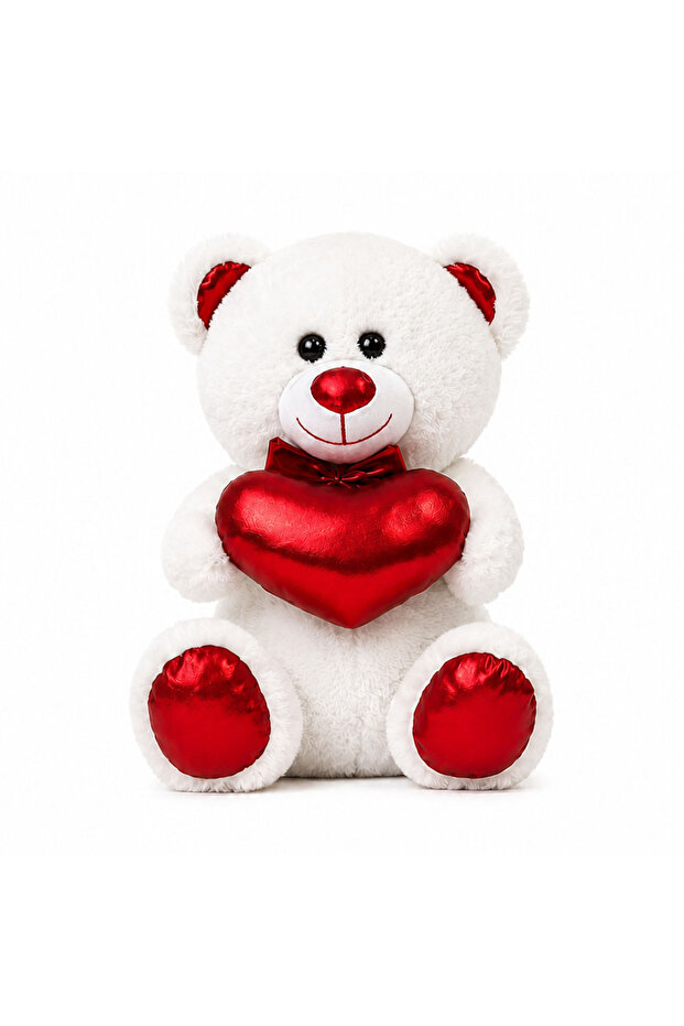 60 cm Shiny Hearted Teddy Bear Plush Toy
