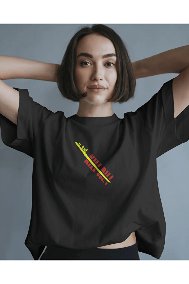 Kill Bill Unisex Black Oversize T-Shirt