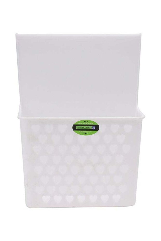 Cabinet Organizer- RF11295 PP Plastic Multi-Purpose Rectangular Organizer Break-Resistant, Light-Weight WHITE