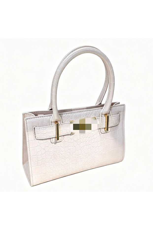 Vintage Embossed Structured Mini Square Handbag - 2