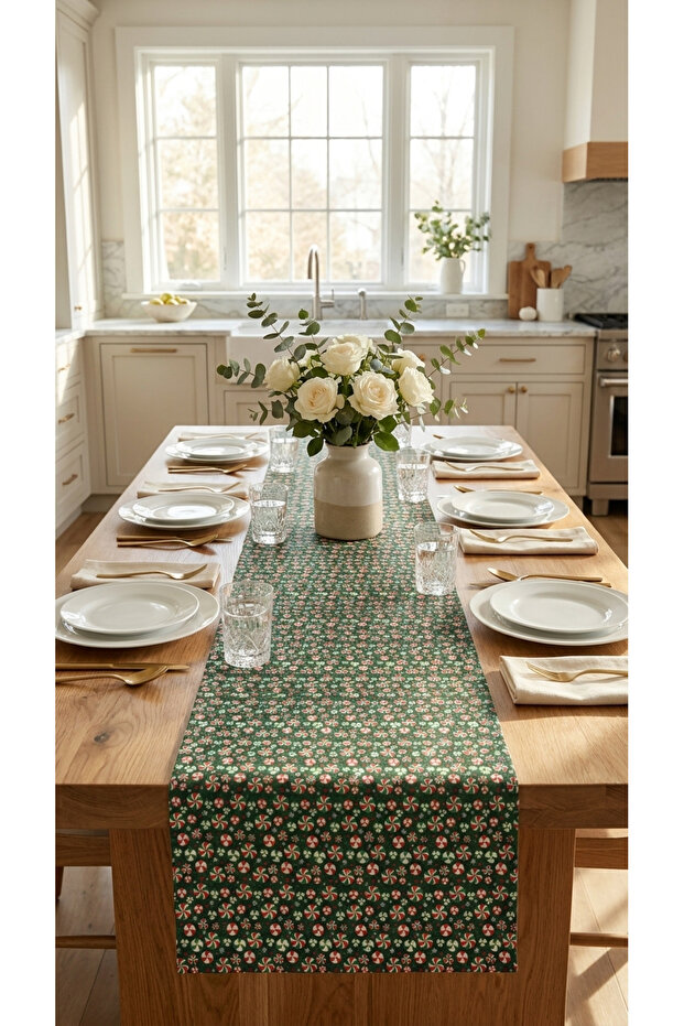 سجادة مستطيلة من القطن 100% بنمط السكر الأسود مقاس 40x150