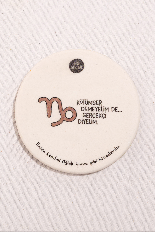 Hisli Şeyler Oğlak Burcu Coasters، مجموعة، إكسسوارات أدوات المائدة