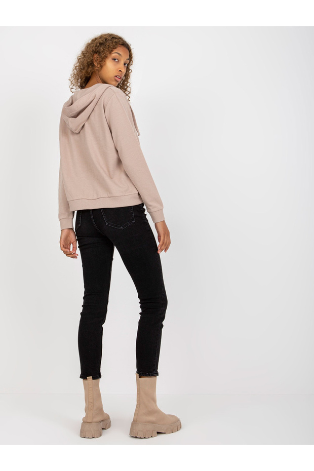 Hanorac Dama Maneca lunga, Sport, BASIC FEEL GOOD, Bej Casual