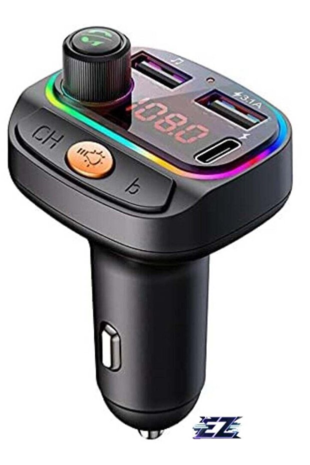 Car Bluetooth Device [Upgraded BT v5.3] with Call Receiver, FM Transmitter for Music System & Dual USB