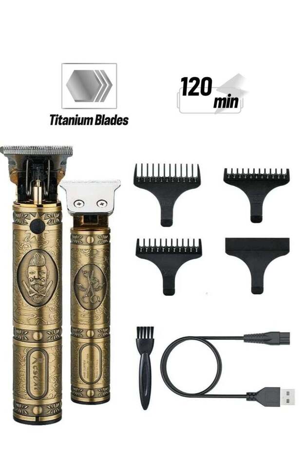Professional Hair Clippers for Men Outliner Grooming Beard Trimmer Close Cutting Salon Cordless Rechargeable Quiet