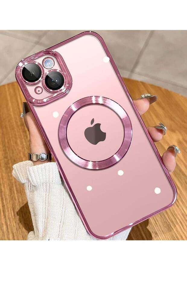 iPhone 15 Plus Case with Integrated Camera Lens Protection [TOP N56 Magnets] Pink