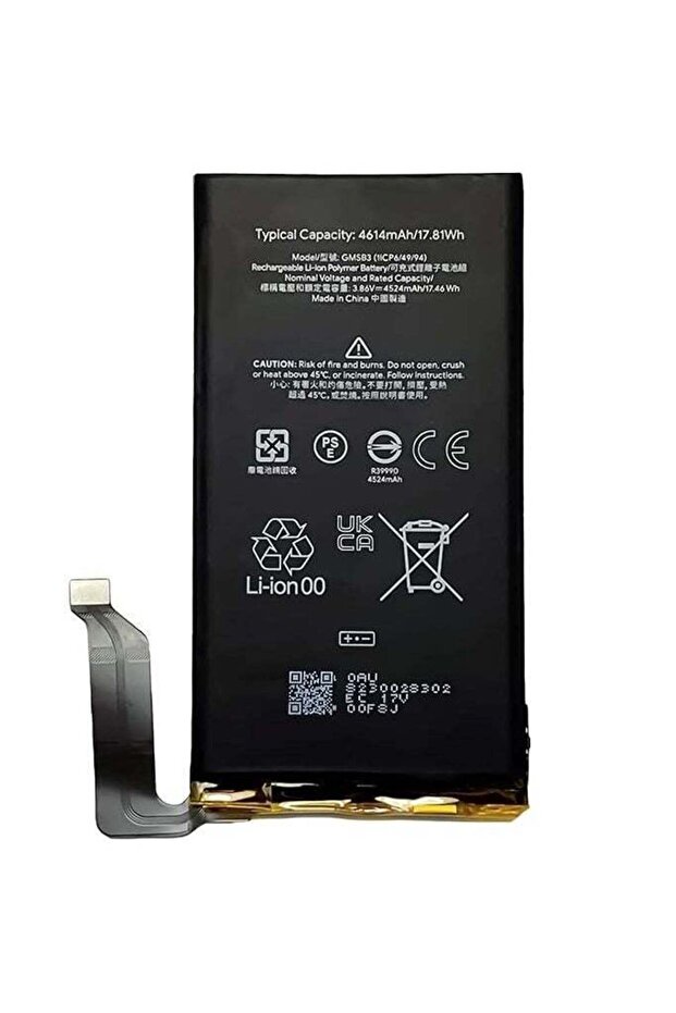 Replacement Battery for Google Pixel 6 – 4600mAh High-Capacity Li-ion Internal Battery, OEM Quality