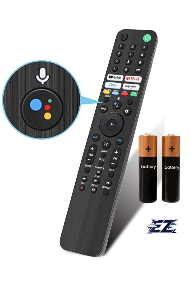 RMF-TX520U Voice Remote Control for Sony TV – Replacement for Sony Bravia OLED, LED, 4K, 8K UHD Smart TV