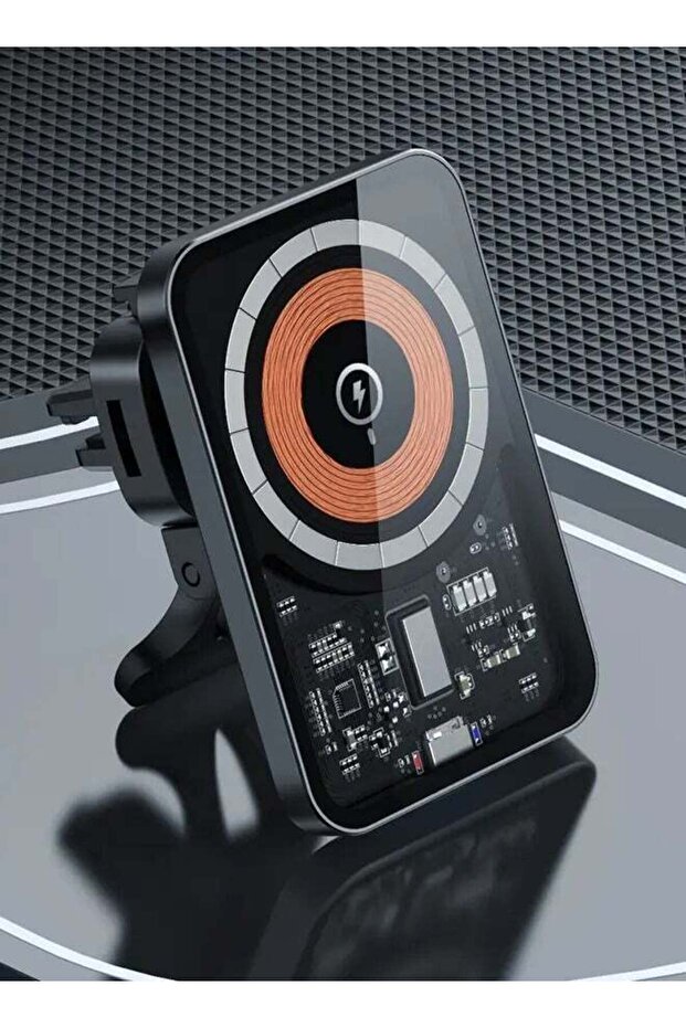 (RHO-C31) Mars Series Transparent Magnetic 15W Wireless Charging Car Holder