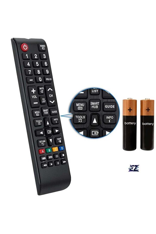 Samsung Smart TV Remote Control Universal Replacement, Compatible with All Samsung TVs, BN59-01199F - With Battery