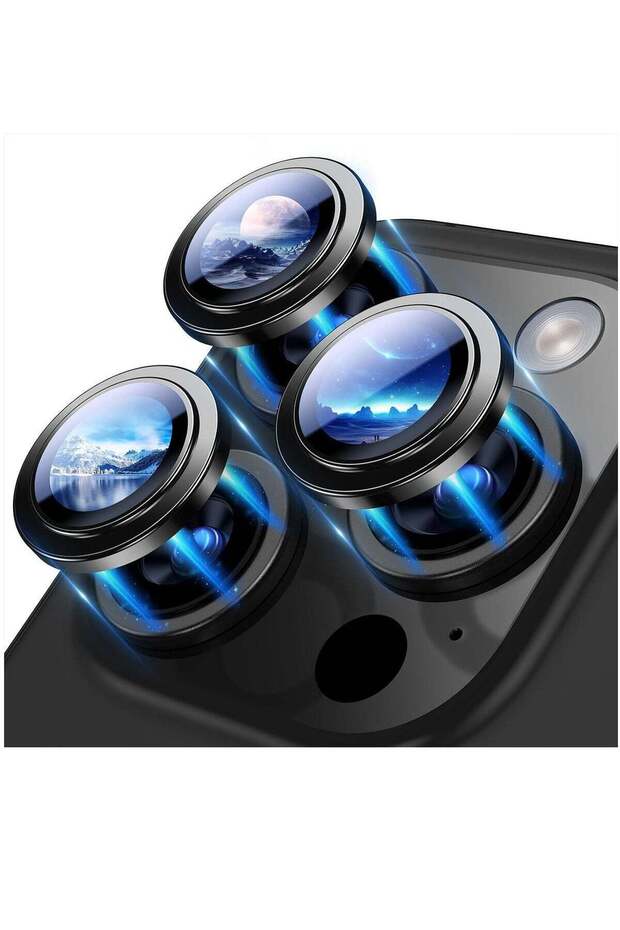 iPhone 15 Pro Max/iPhone 15 Pro Camera Lens Protector, 9H Tempered Glass, Case Friendly, Scratch Resistant