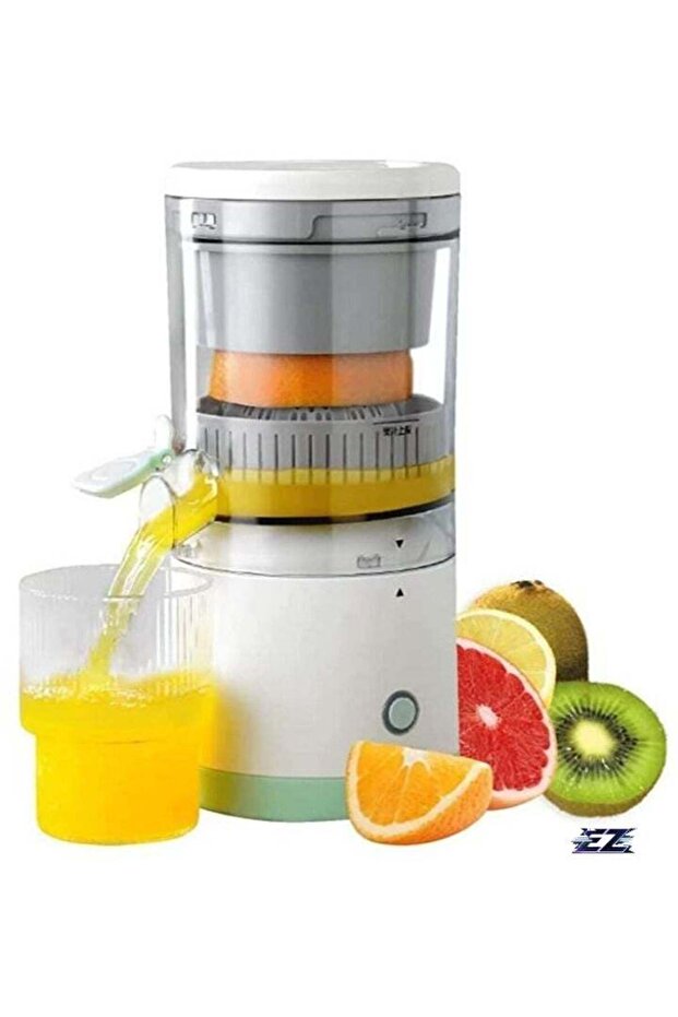 Portable Blender & Electric Citrus Juicer - Rechargeable Hands-Free Masticating Orange & Lemon Squeezer