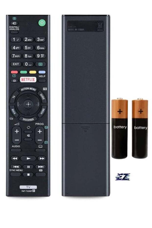 RMT-TX200P Replacement Remote Control for Sony Bravia TV – Compatible with KD-65X7500D, KD-55X7000D, KD-49X7000D – Includes Battery