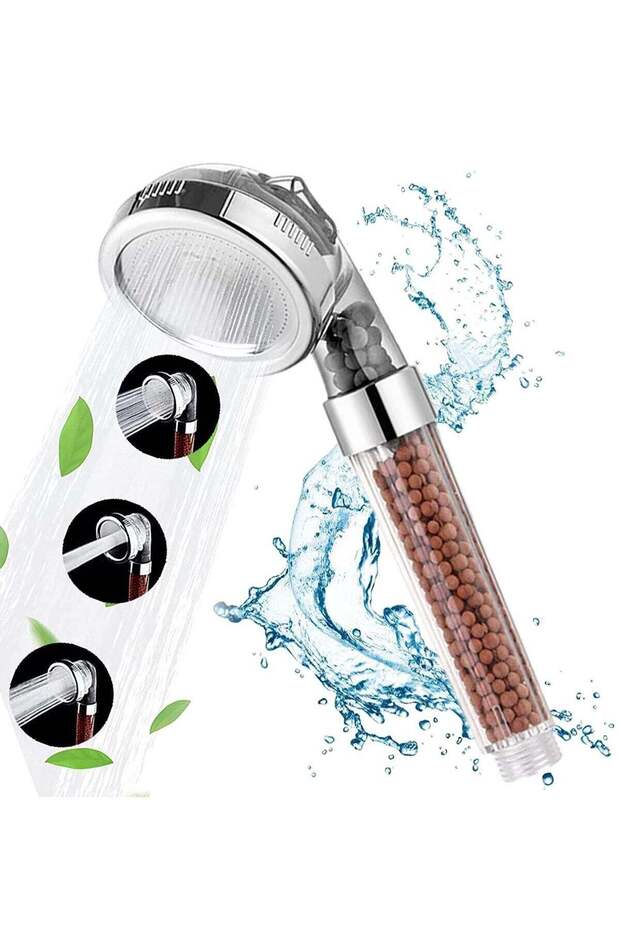 Handheld Shower Head with Built-in Filter, High Pressure & Water Saving with 3 Mode Settings