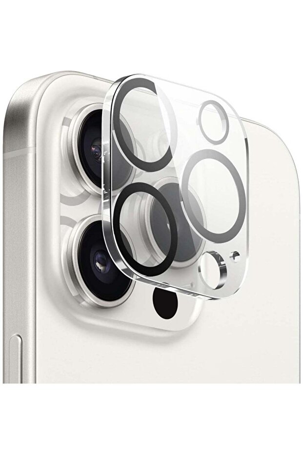 iPhone 15 PRO and iPhone 15 Pro MAX Camera Lens Protector Supreme Tempered Glass - Clear