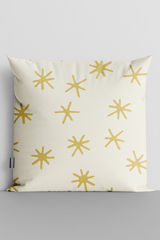 Green Stars Double Side Digital Printed Pillow Throw Pillow Cover-511