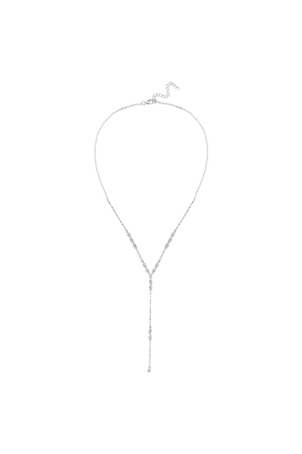 Dekolte Rhodium Kolye