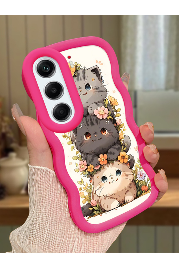 Tecno Camon 40 Pro 5g Compatible Case Camera Protector Red Silicone Couple Phone Case Cat Pattern
