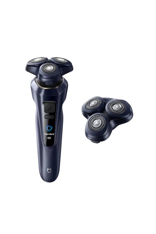 MIJIA Dark blue add head MIJIA Electric Shaver Pro 360° Floating Head,Dual Ring Lock,Smart Color Dis