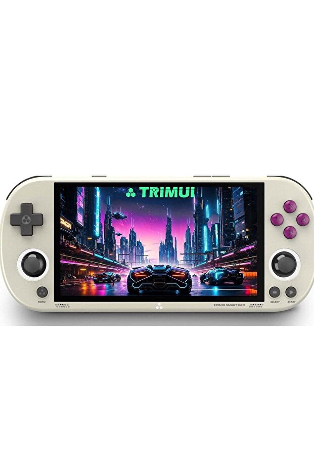 Smart Pro Handheld Game Console 4.96”IPS Screen Linux System Joystick RGB Lighting Smartpro Retro Video Game Player Gift 64GB SD Card