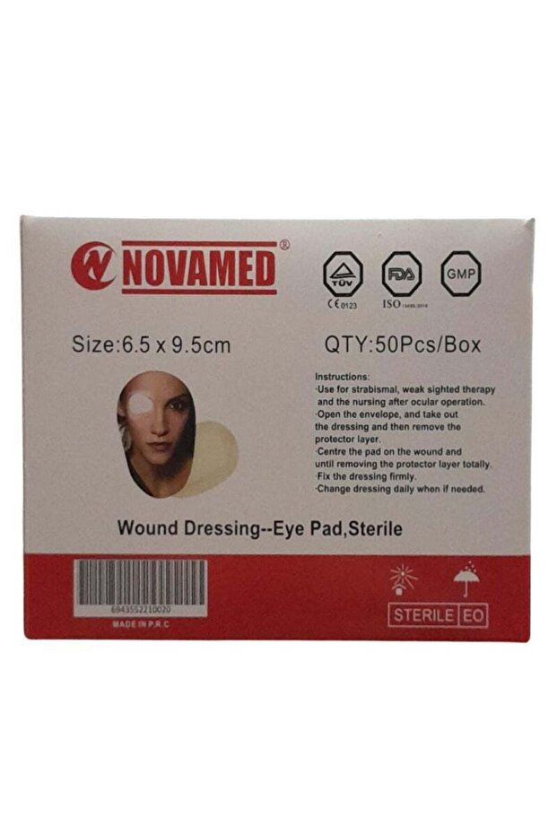 WD EYE PAD 6.5X9.5CM 50PCS :0020