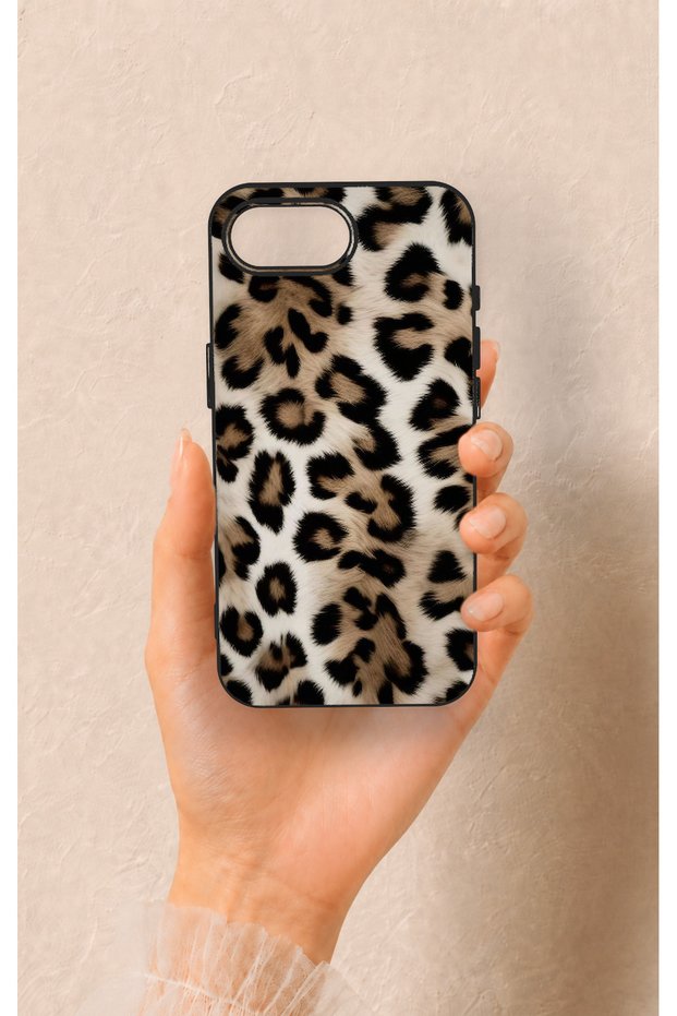 iPhone 16E Compatible Leopard Skin Pattern Silicone Case