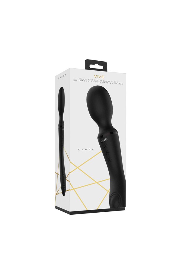 Enora - Vibrator tip baghetă - Negru