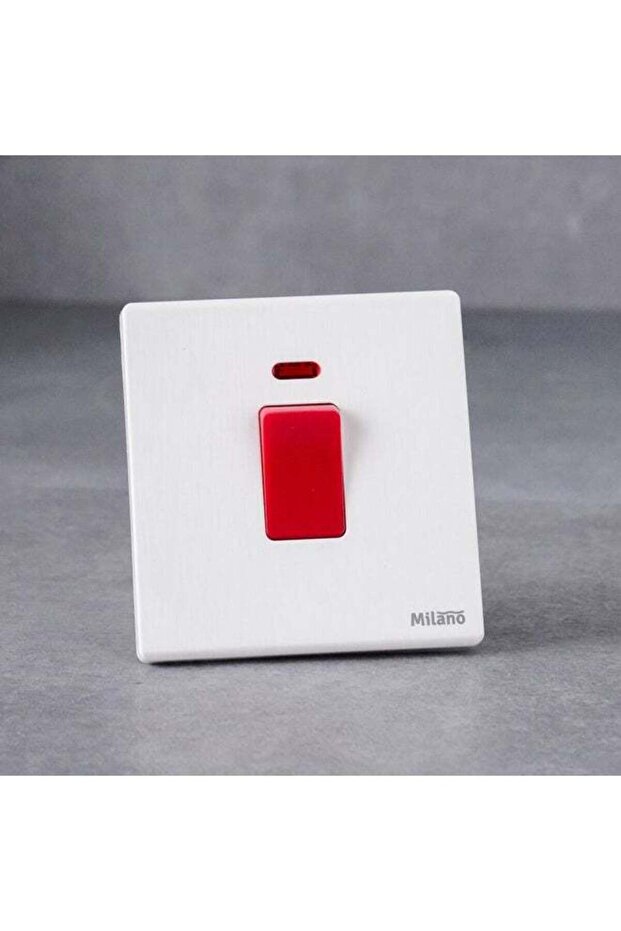 Milano 45A Dp Switch With Neon For Modern Home Electrical Switches Sockets Outlets For Home Appliances Computers Aura Wh 4.0